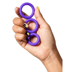 ROMP by WOW TECH Lot de 3 Cockrings Remix Trio Violet